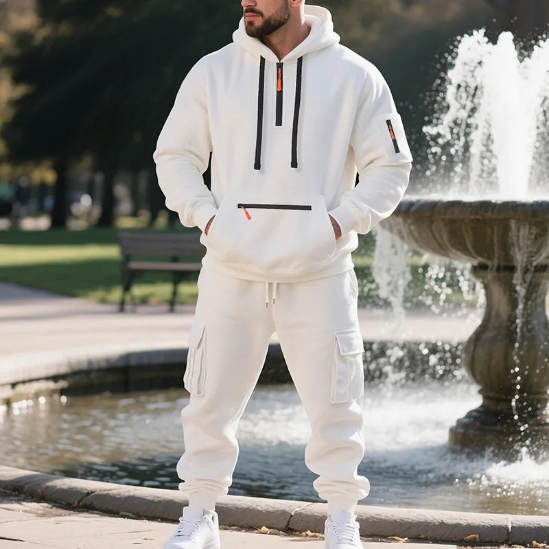FleeceFlex Men's Autumn/Winter Sport Sweatsuit Set