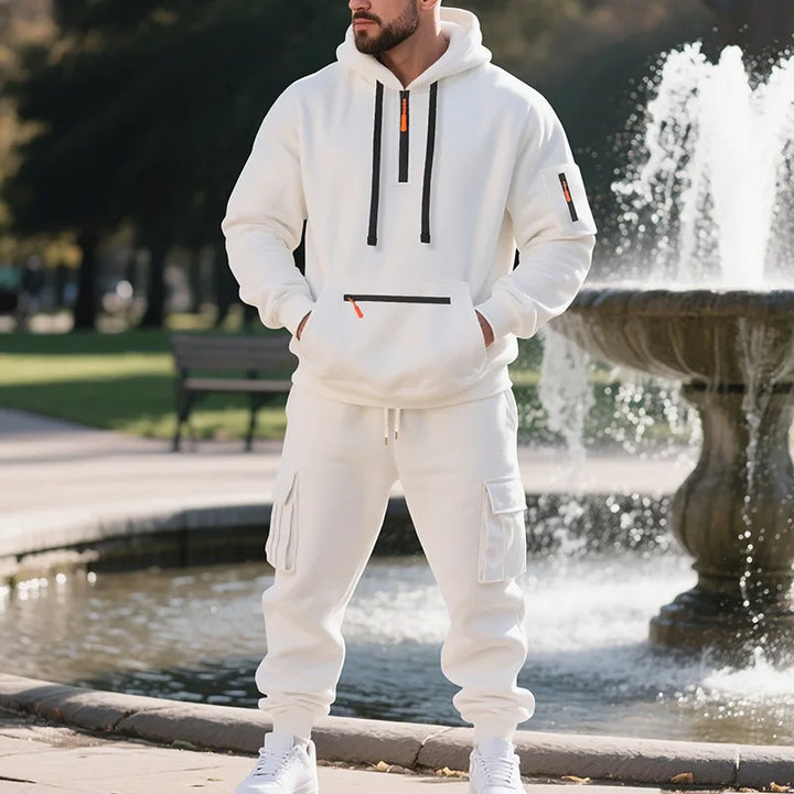 FleeceFlex Men's Autumn/Winter Sport Sweatsuit Set
