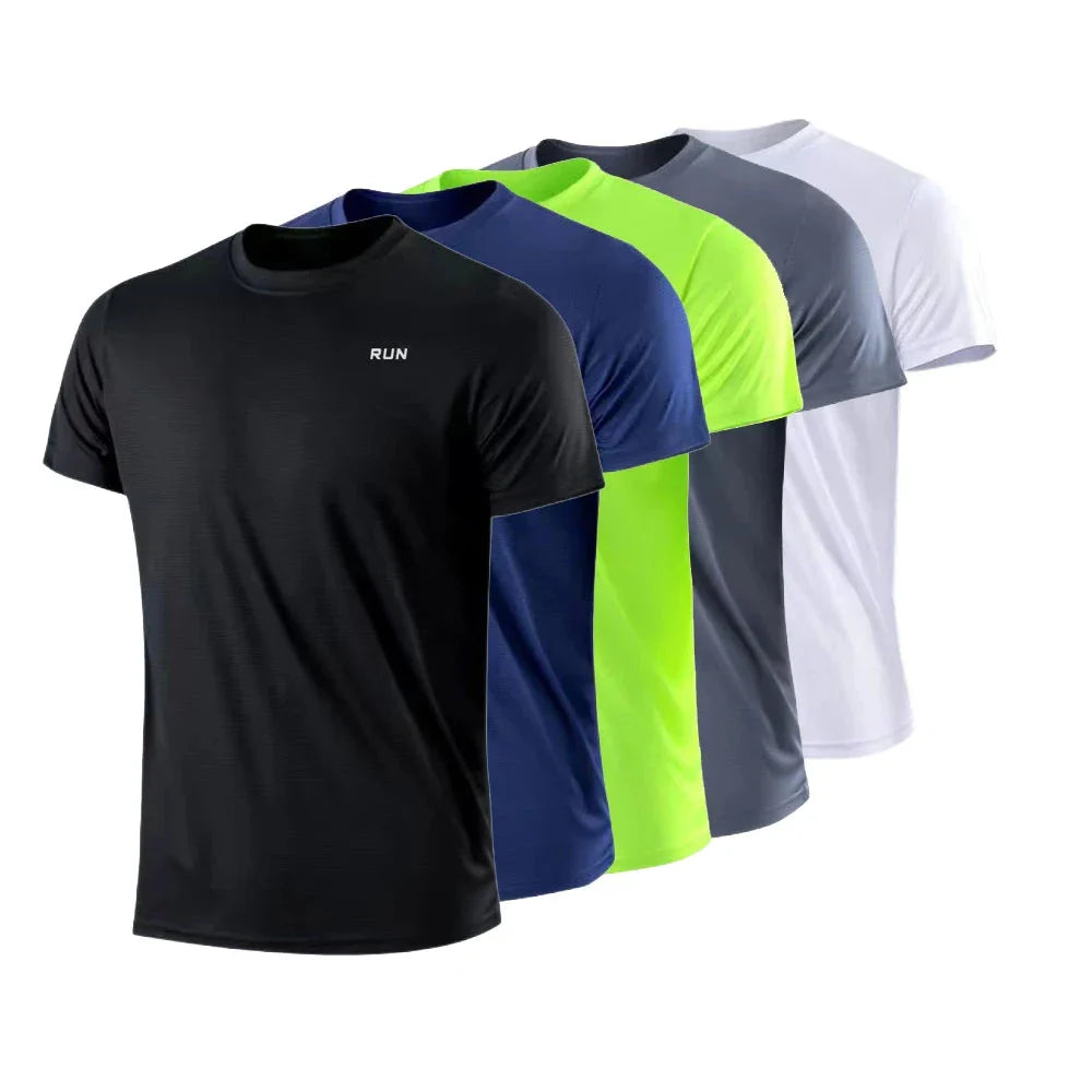 Men's Lightweight Quick Dry Short Sleeve Round Neck T-Shirt