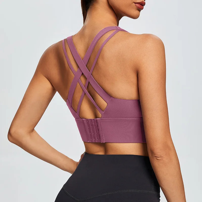 Women's High Impact Sports Bra with Back Closure
