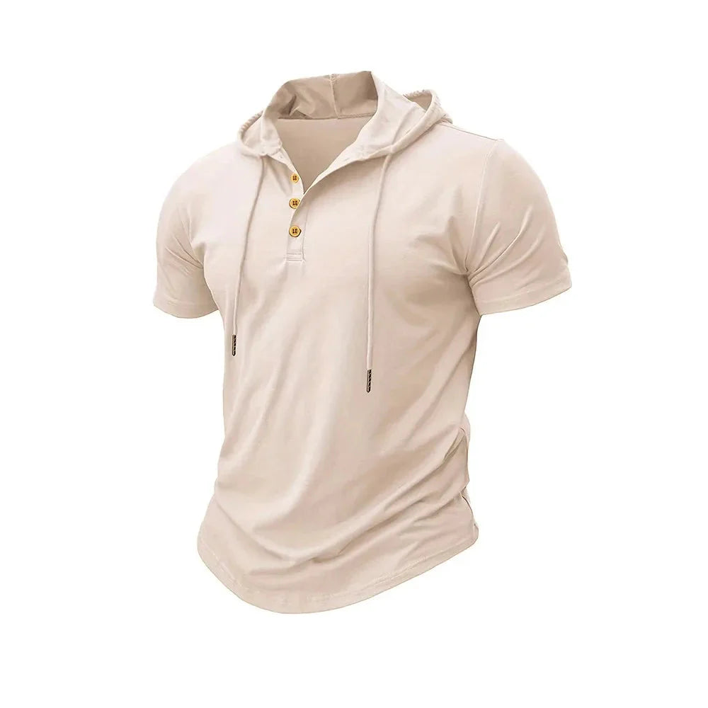 Men's Slim Fit Hooded Breathable T-shirt