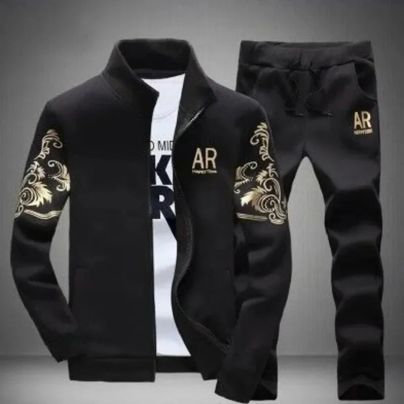 Men's Plus Size Tracksuit Set