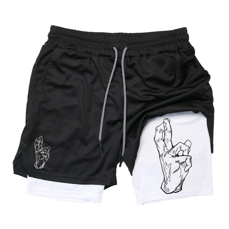 FlexiFit Men's 2-in-1 Performance Running Shorts