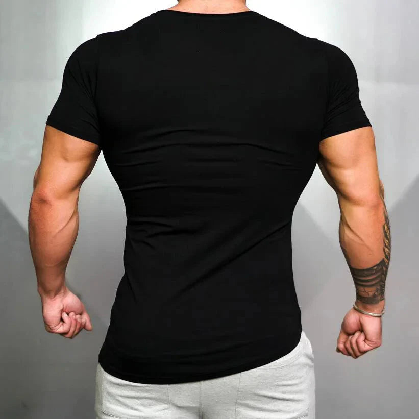 Men's Running Sport Slim Fit Graphic T-Shirt