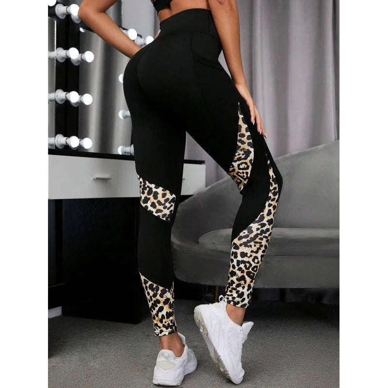 Women's Leopard Print High Waist Yoga Leggings