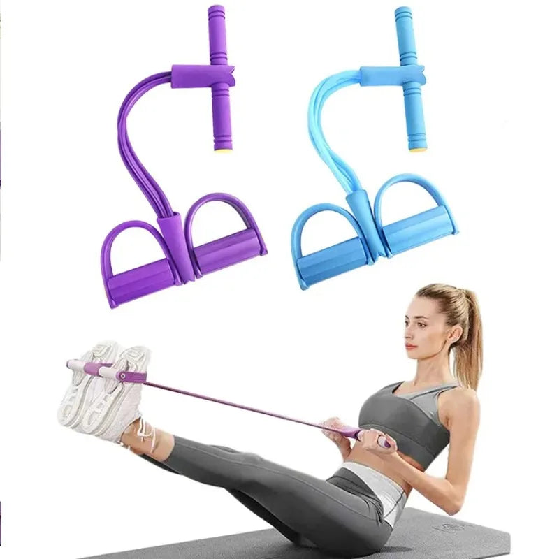 4/6-Tube Tensioner Multi-Functional Fitness Yoga Abdominal Strengthening Elastic Bands
