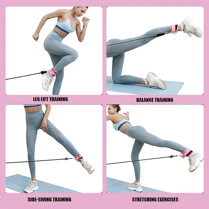 Yoga Ankle Straps Resistance Bands Set