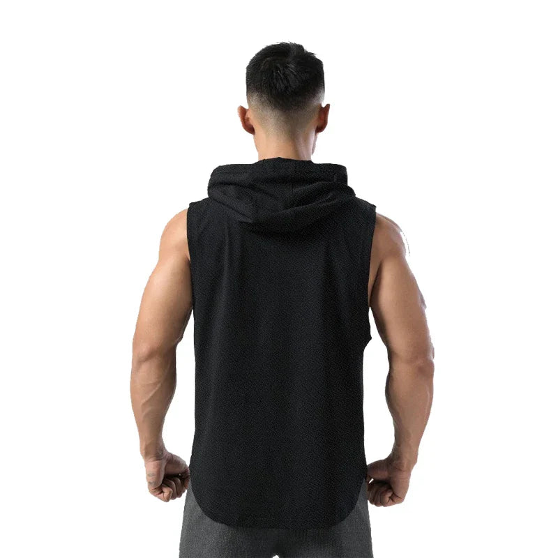 Men's Sleeveless Workout Hoodies