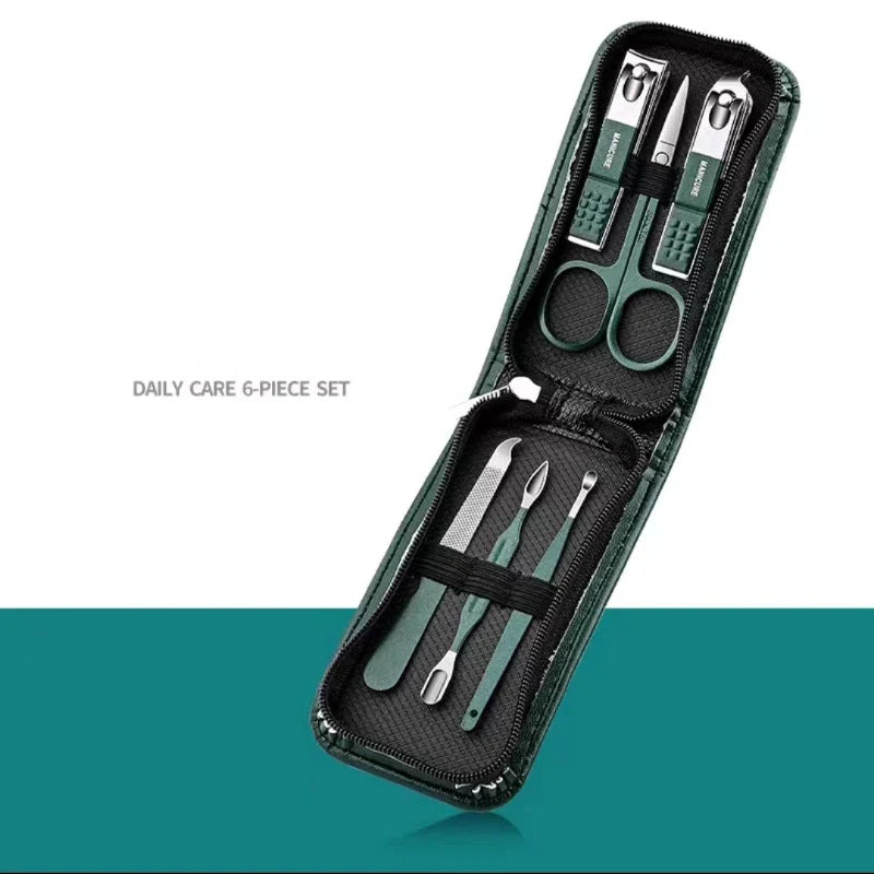 Nail Scissors 6 Piece Set High End Men's And Women's Manicure Beauty Tools
