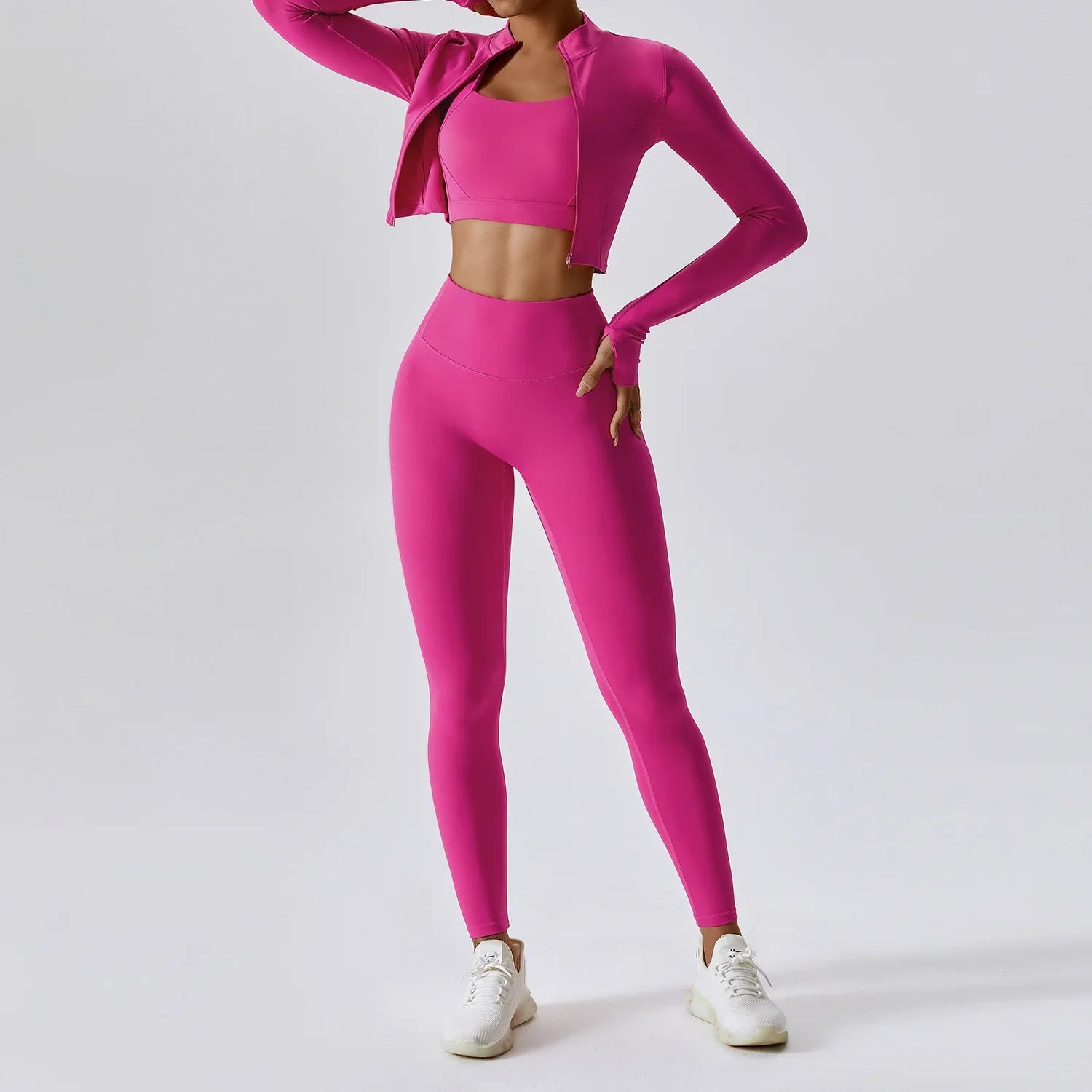 Women's 3 Piece ActiveWear Workout Outfit