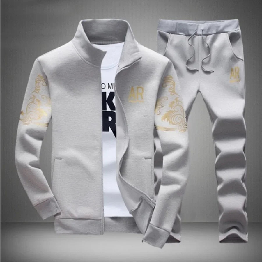 Men's Plus Size Tracksuit Set
