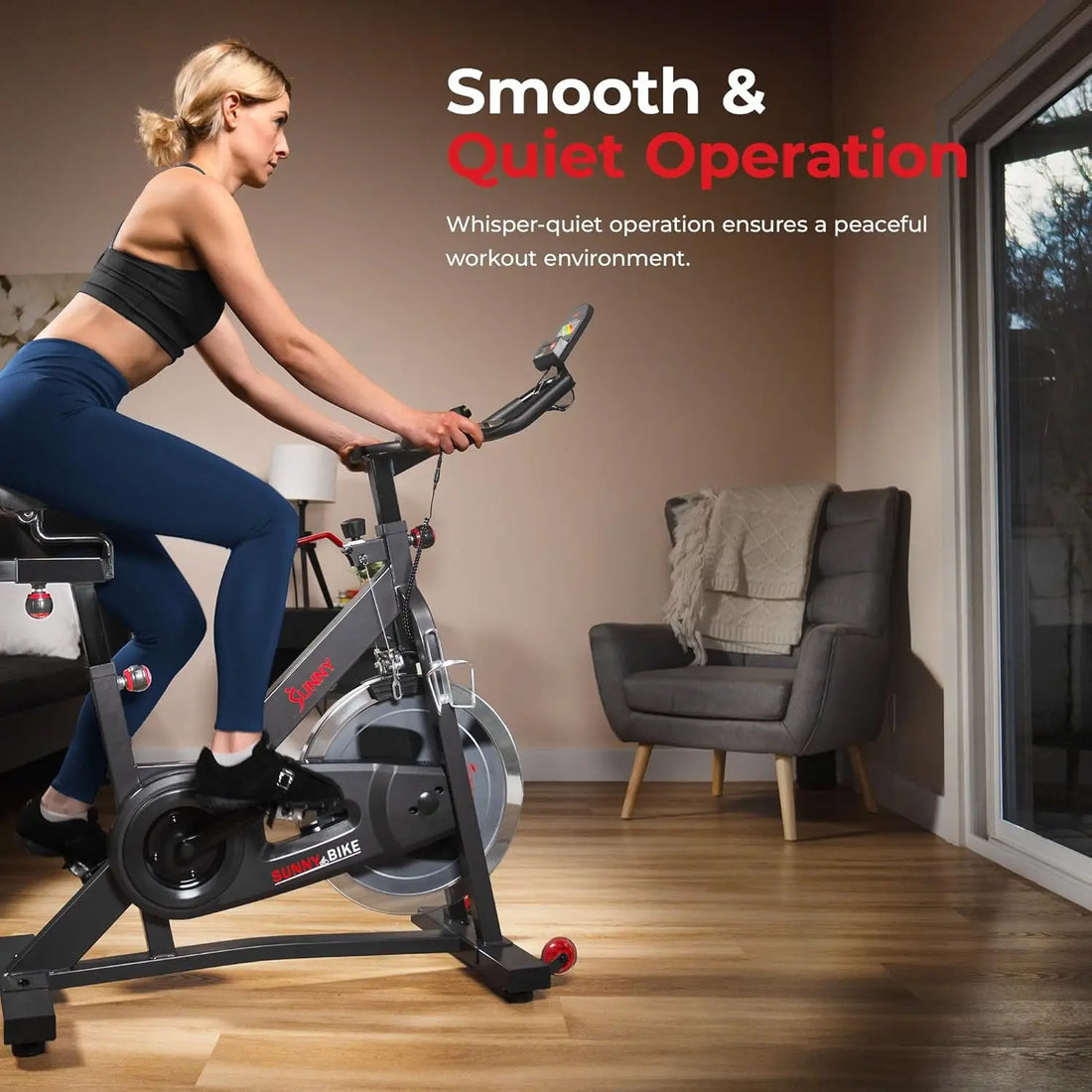 Health & Fitness Pro Cycling Stationary Bike, 40 LB Flywheel & 4-Way Adjustable Seat