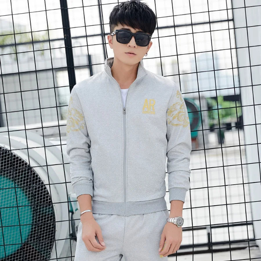 Men's Plus Size Tracksuit Set
