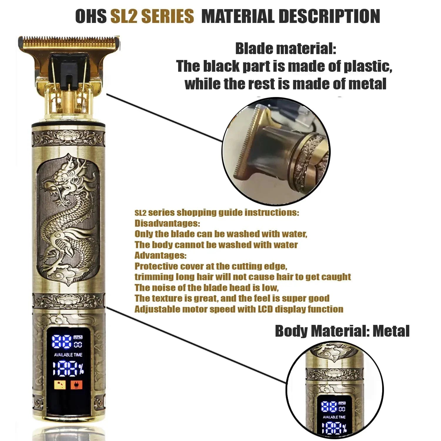 T9 Electric Men's Hair Clippers