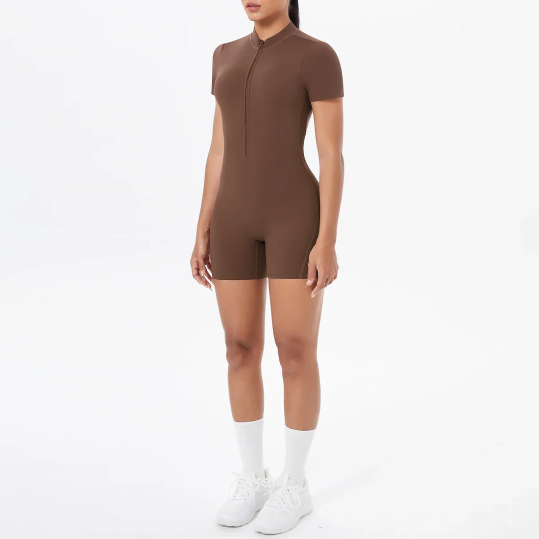 FlexiFit Women's Backless Zip Jumpsuit - Yoga Wear