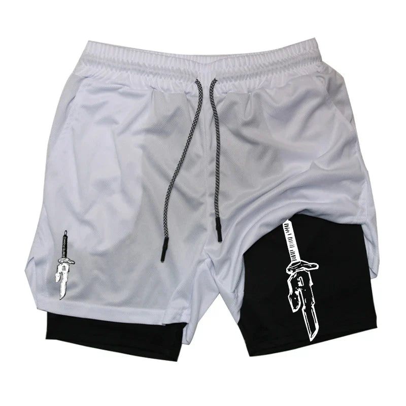 FlexiFit Men's 2-in-1 Performance Running Shorts