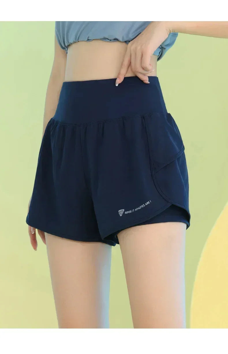 Lightweight Yoga Shorts for Women with Pockets