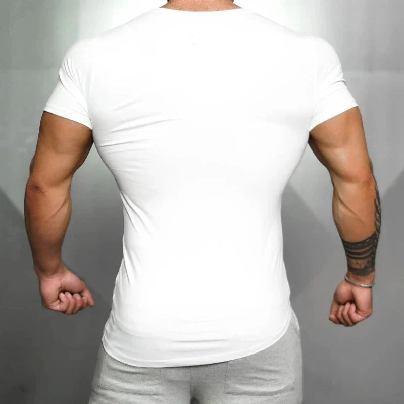 Men's Running Sport Slim Fit Graphic T-Shirt