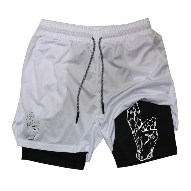 FlexiFit Men's 2-in-1 Performance Running Shorts