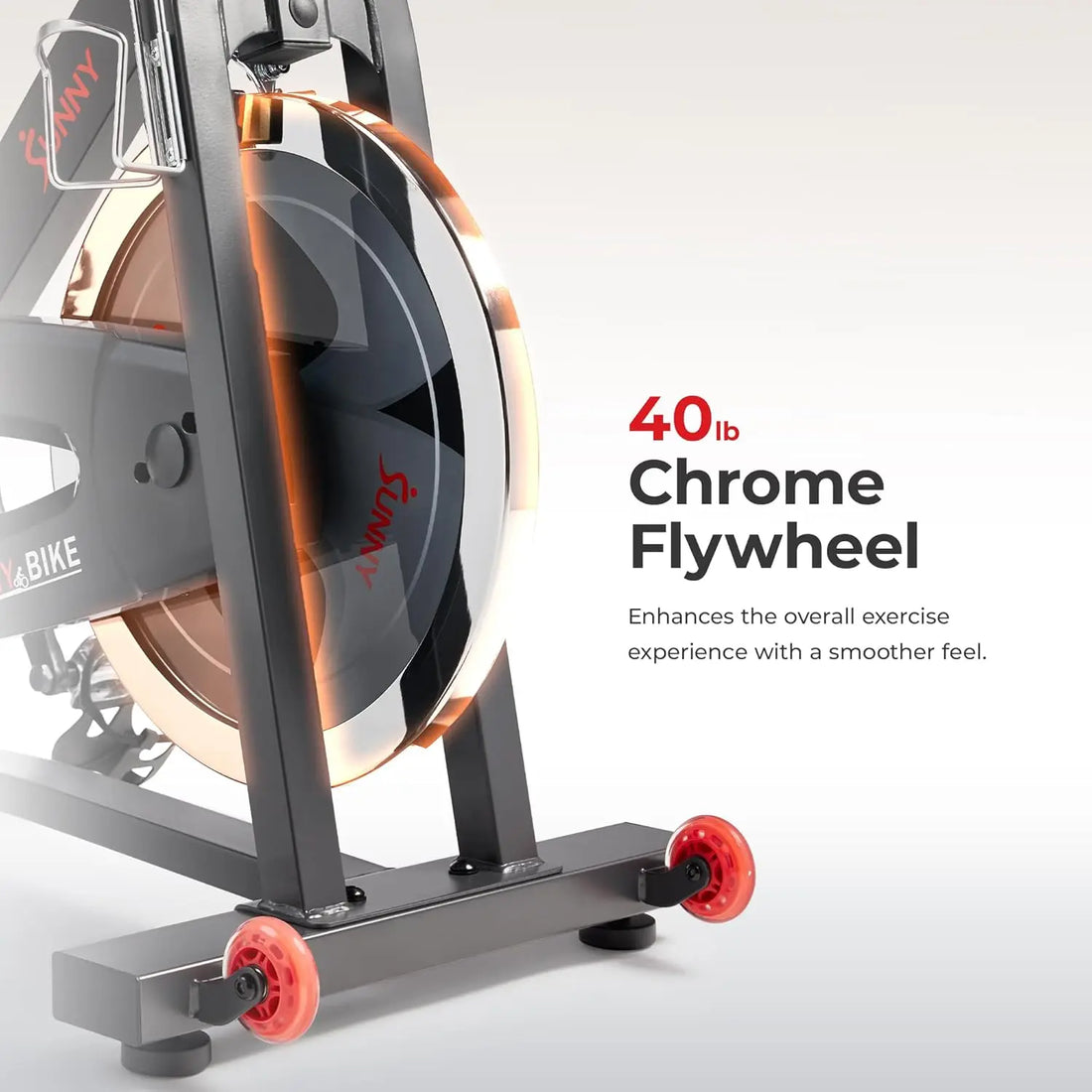 Health & Fitness Pro Cycling Stationary Bike, 40 LB Flywheel & 4-Way Adjustable Seat