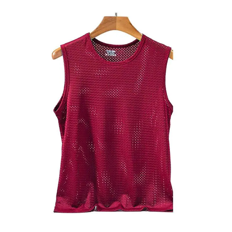 Men's Ice Silk Mesh Tank Tops