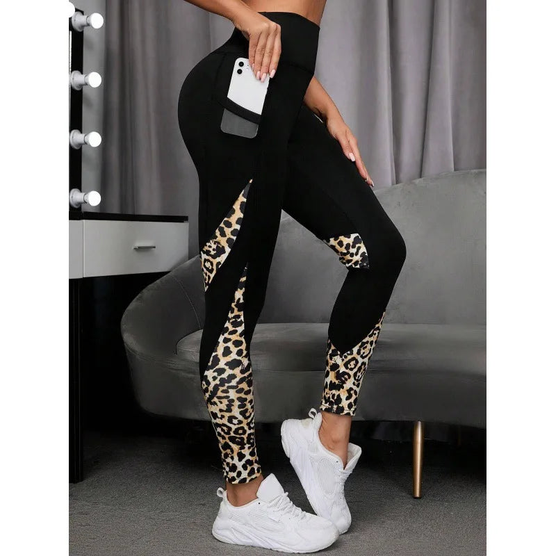 Women's Leopard Print High Waist Yoga Leggings
