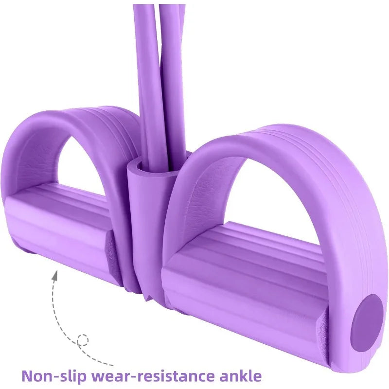 4/6-Tube Tensioner Multi-Functional Fitness Yoga Abdominal Strengthening Elastic Bands