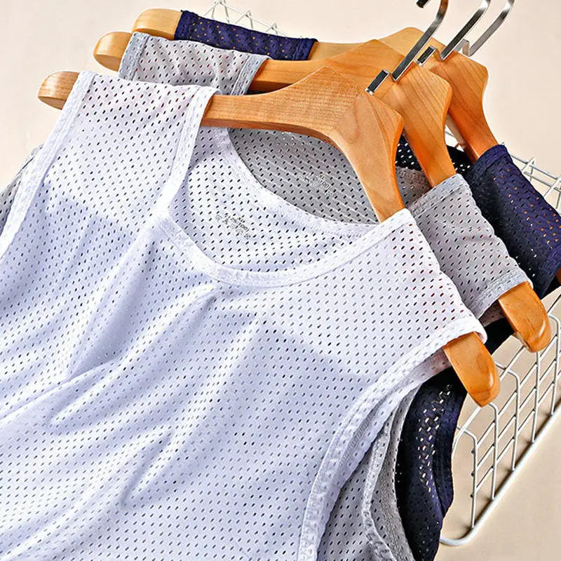 Men's Ice Silk Mesh Tank Tops