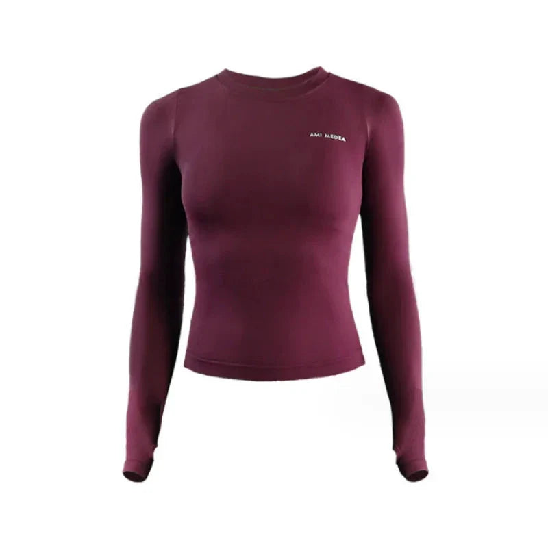 Women's Long Sleeve Sport Top Fitness Yoga Shirt