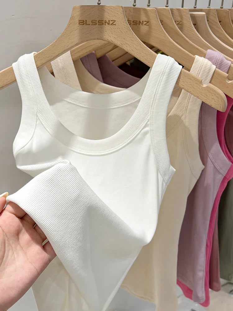 Women's Ribbed Elastic Summer Tank 2026