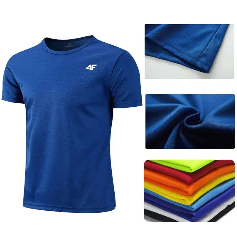 Men's Summer Exercise Training Quick Dry T-shirt