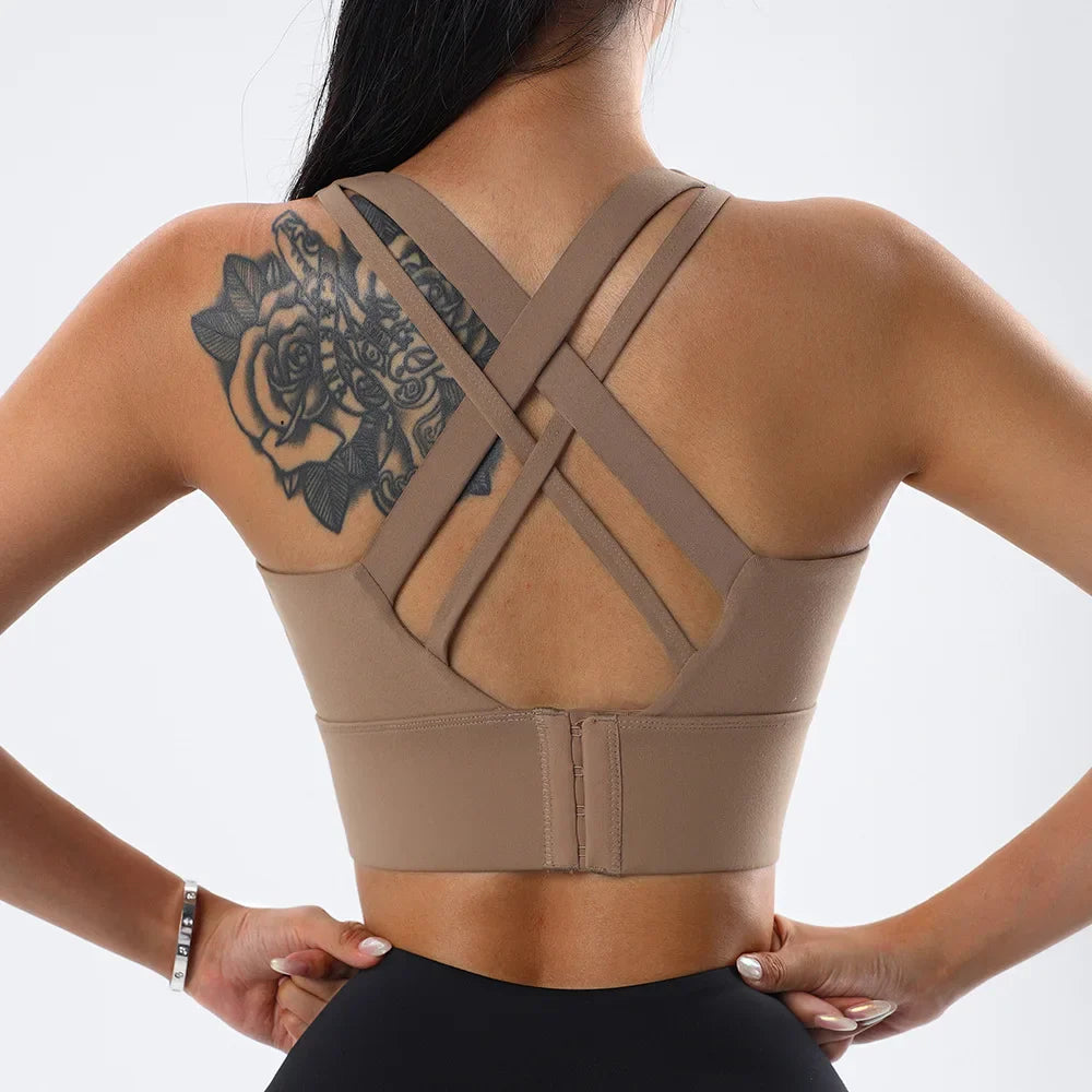 Women's High Impact Sports Bra with Back Closure