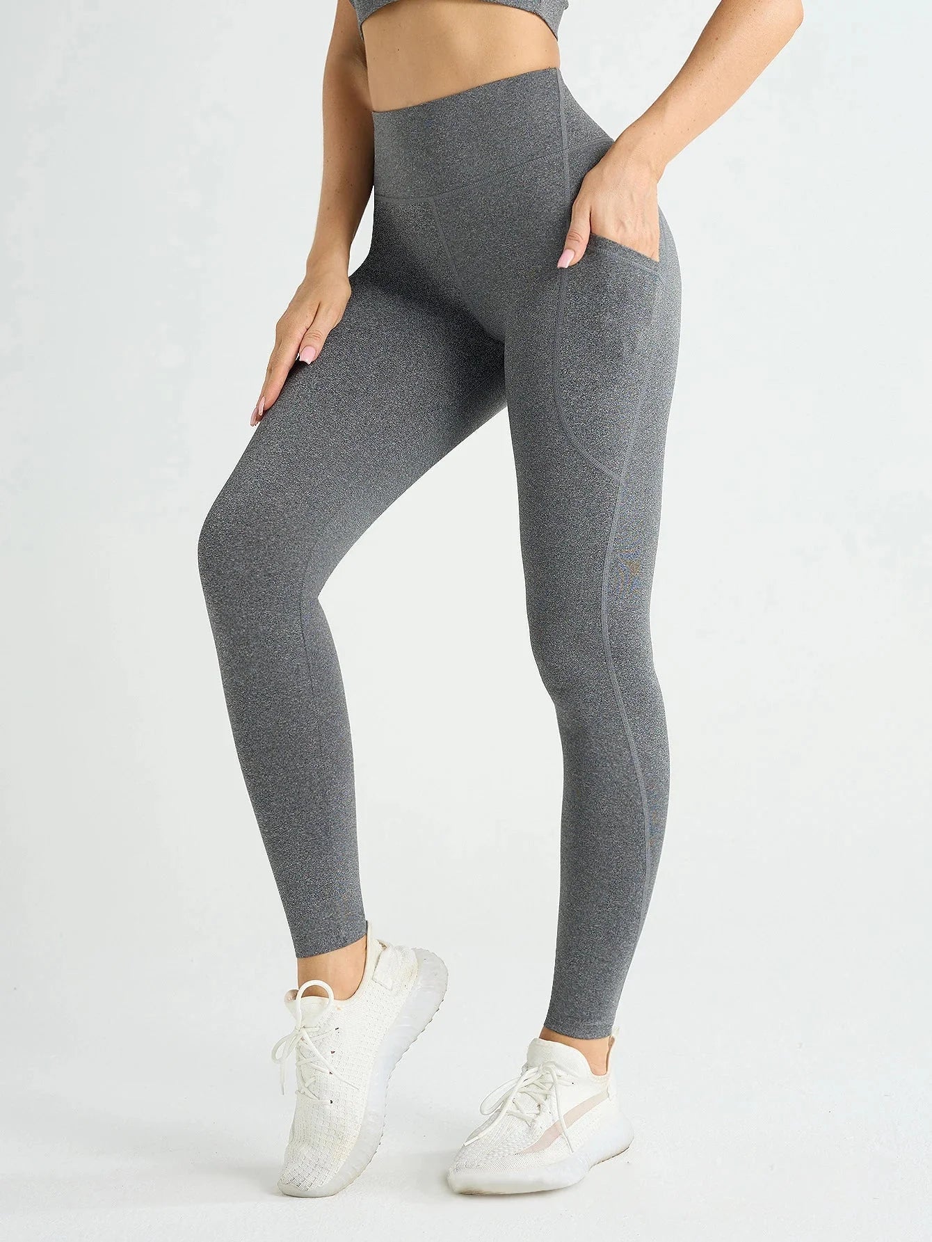 Women's High Waist Stretch Leggings with Pocket