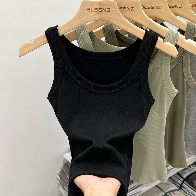 Women's Ribbed Elastic Summer Tank 2026