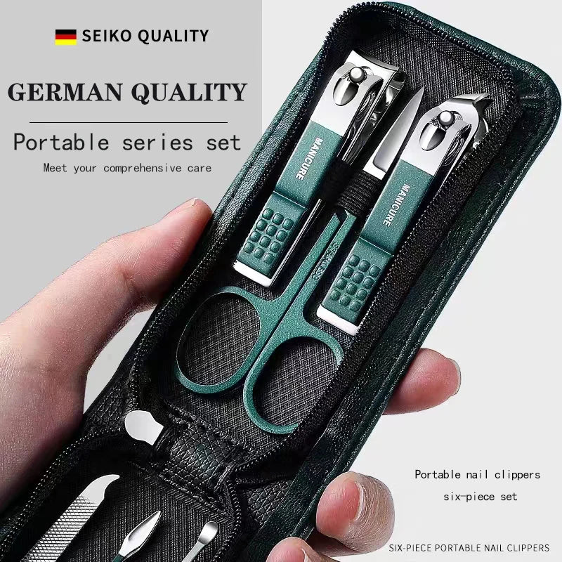 Nail Scissors 6 Piece Set High End Men's And Women's Manicure Beauty Tools