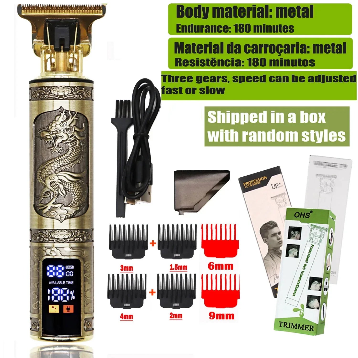 T9 Electric Men's Hair Clippers