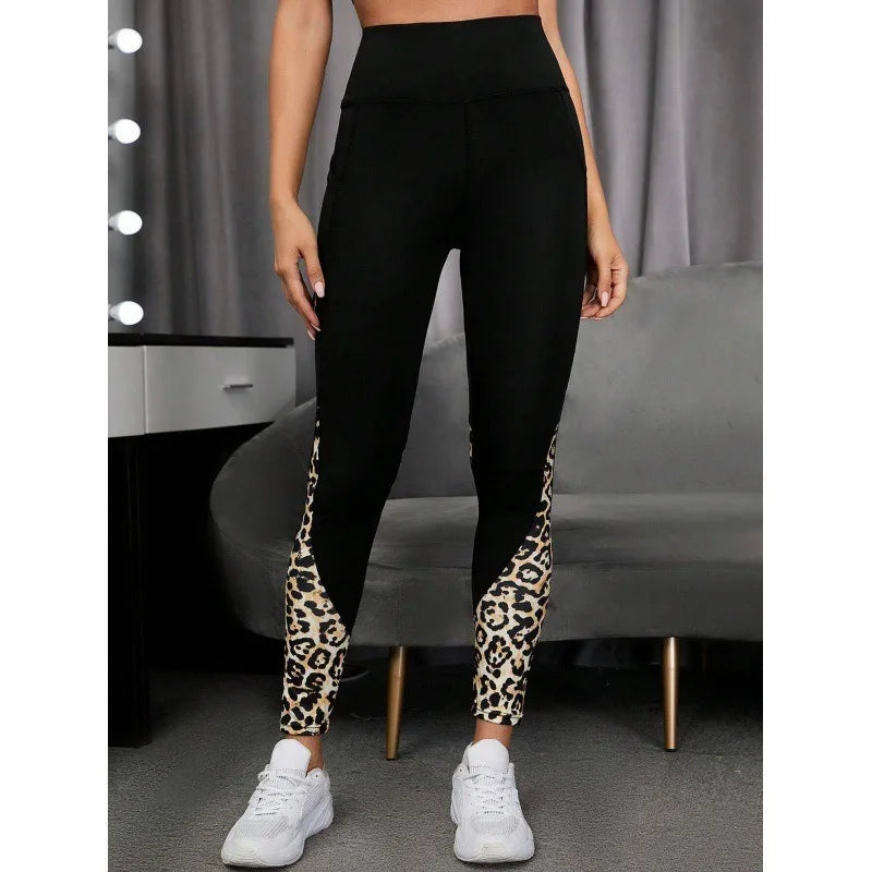 Women's Leopard Print High Waist Yoga Leggings