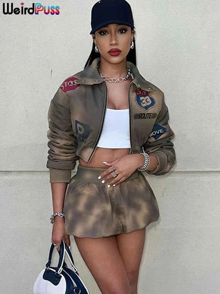 Women's Tie-Dye 2 Piece Tracksuit Set