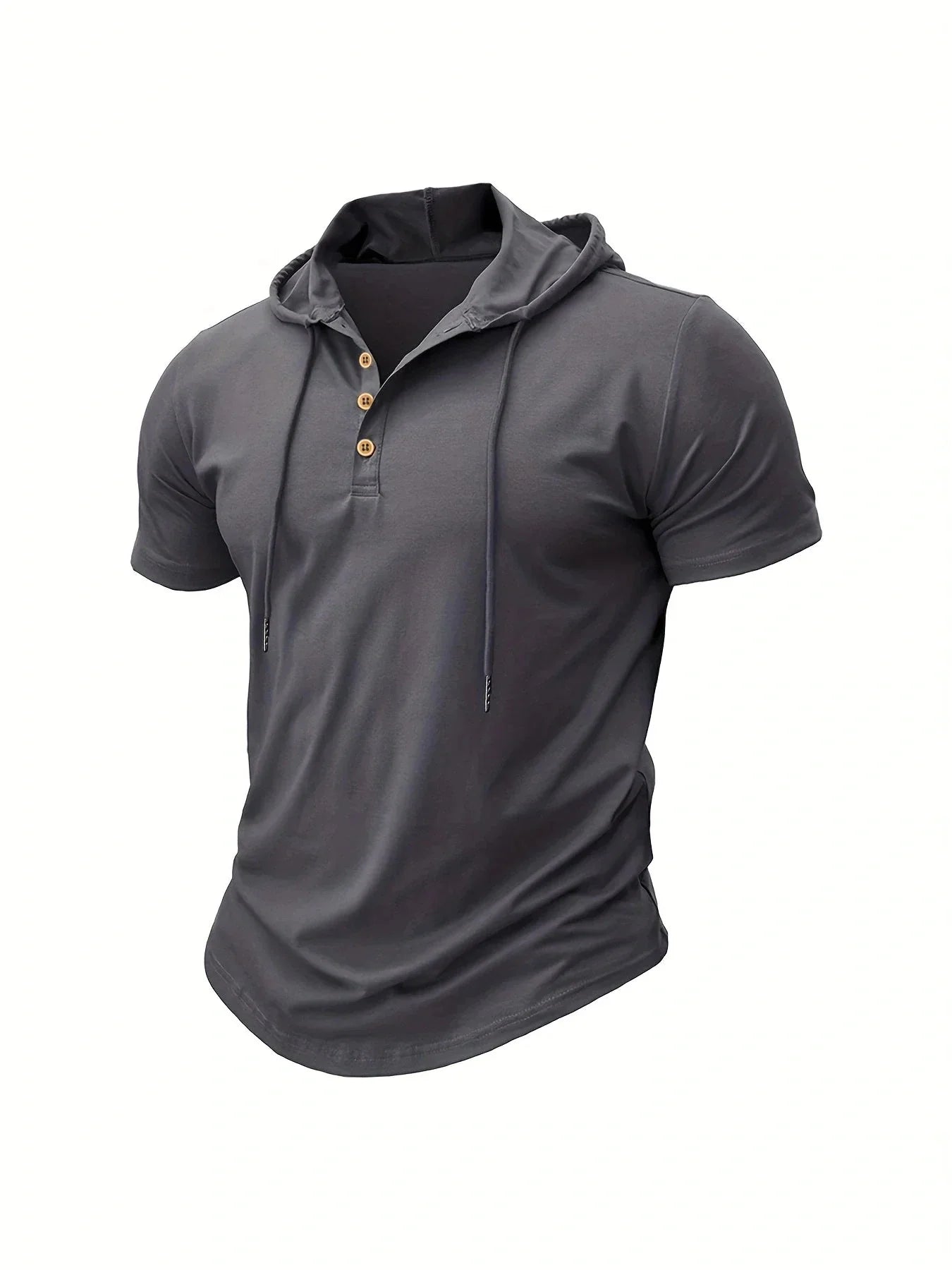 Men's Slim Fit Hooded Breathable T-shirt
