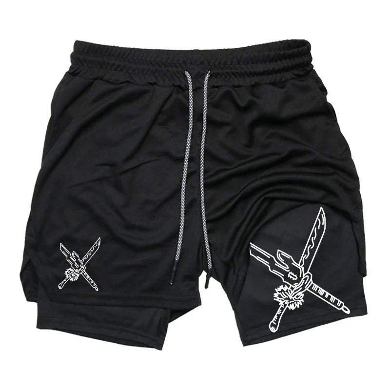 FlexiFit Men's 2-in-1 Performance Running Shorts