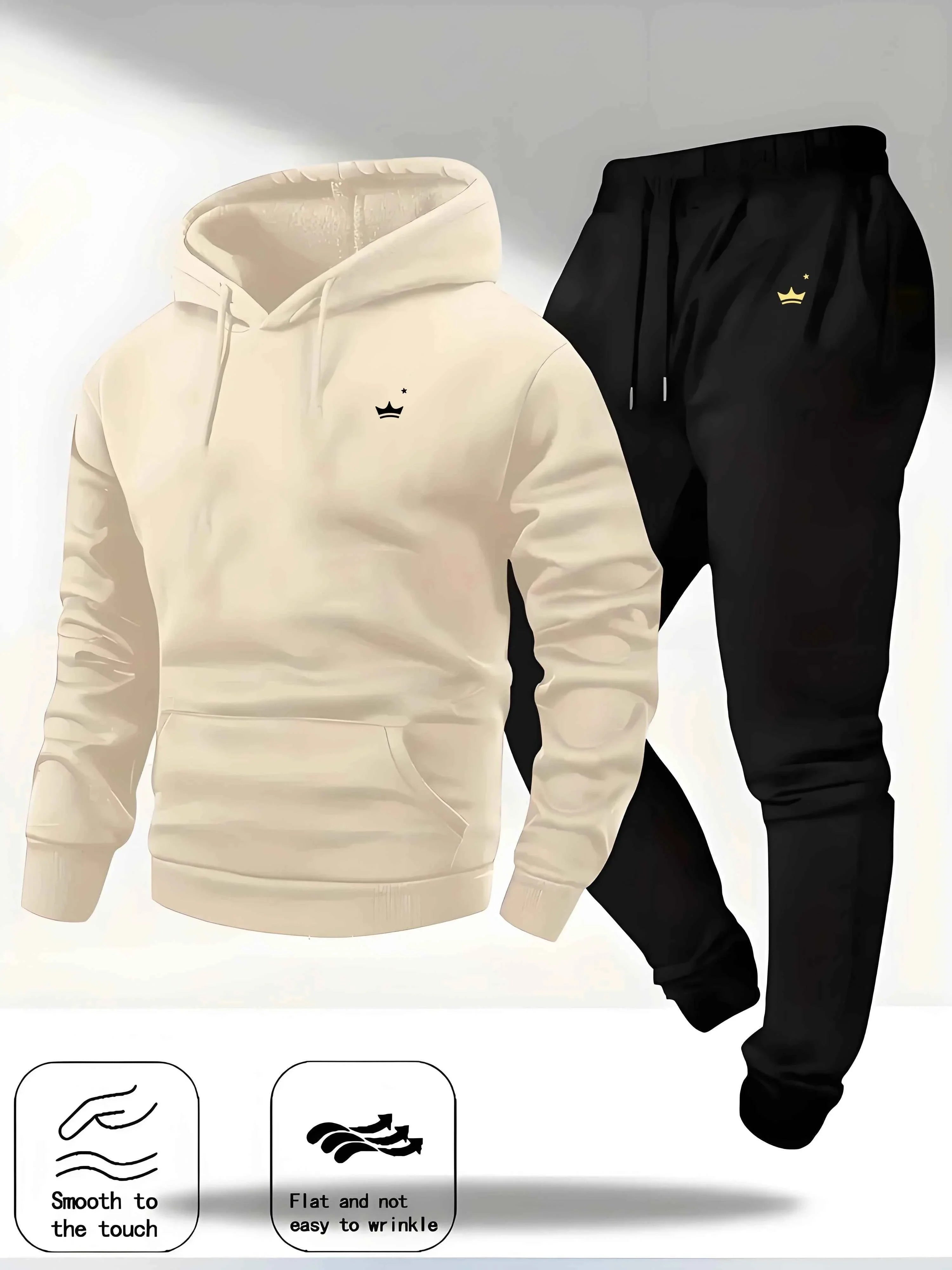 Crown Logo Women's Hooded Sportswear Jogging Set