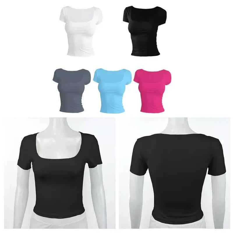VersaFlex Women's Square Tee: Sleek, Stylish Summer Essential