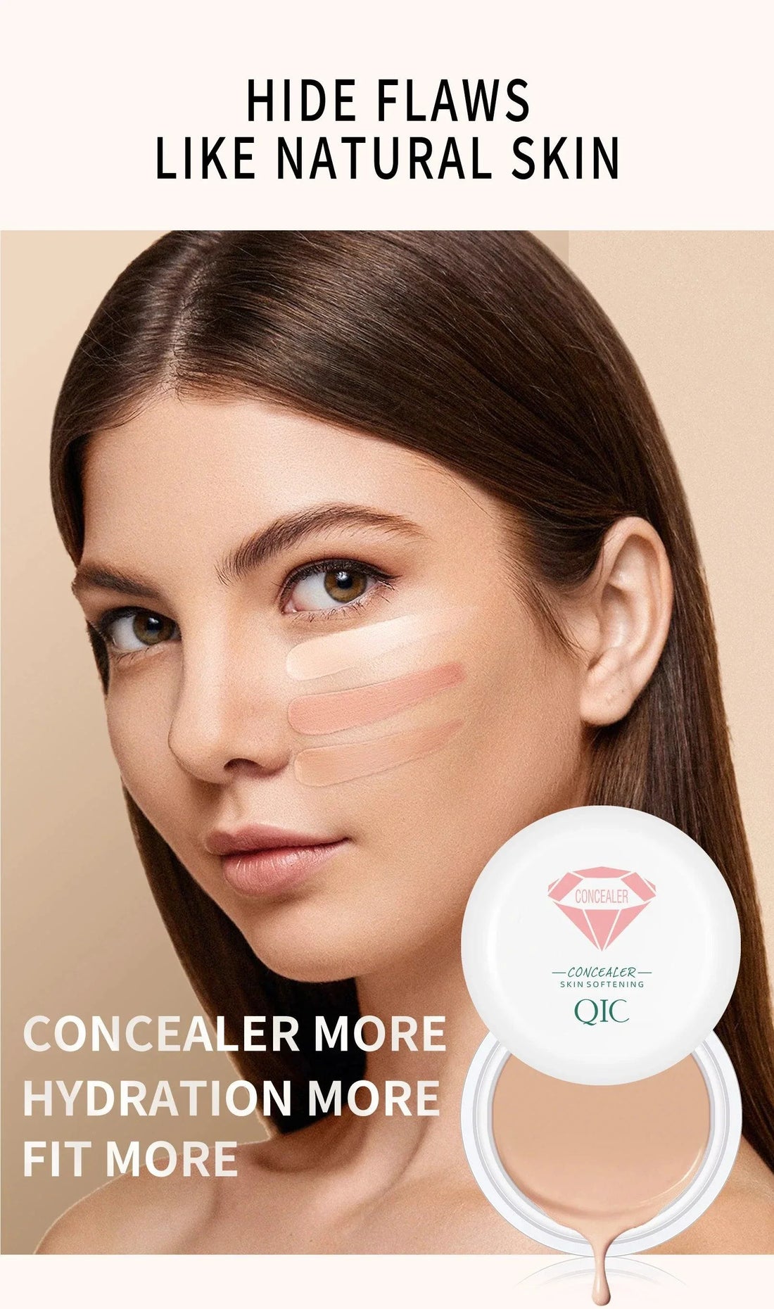 High Coverage Concealer Long-lasting Waterproof Foundation