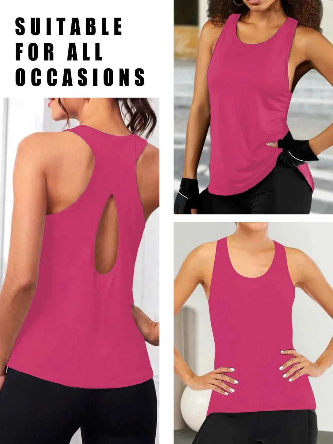 Women's Super Soft Cross Racerback Yoga Tops