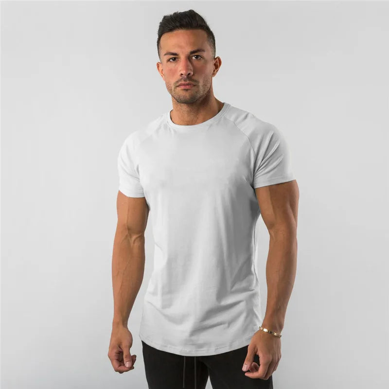 Men's Cotton Plain Fitness T-Shirts