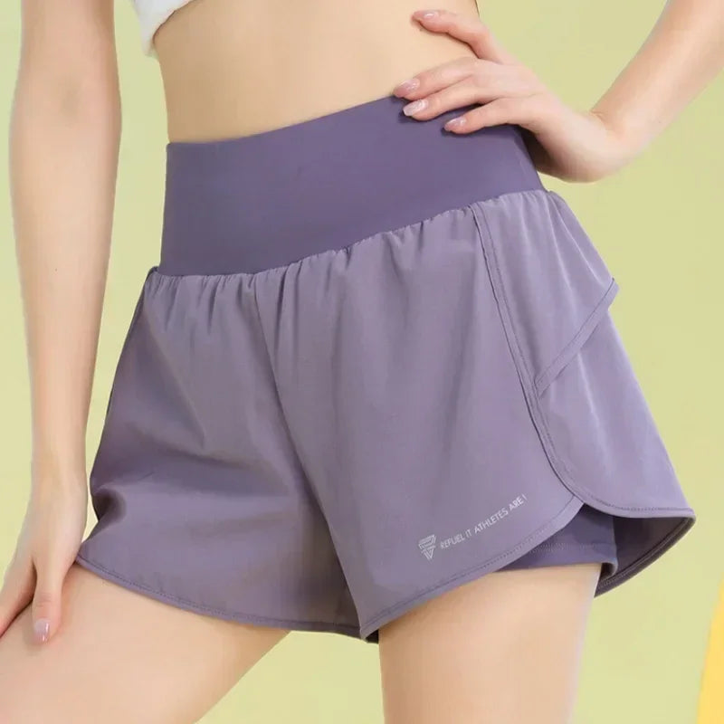 Lightweight Yoga Shorts for Women with Pockets