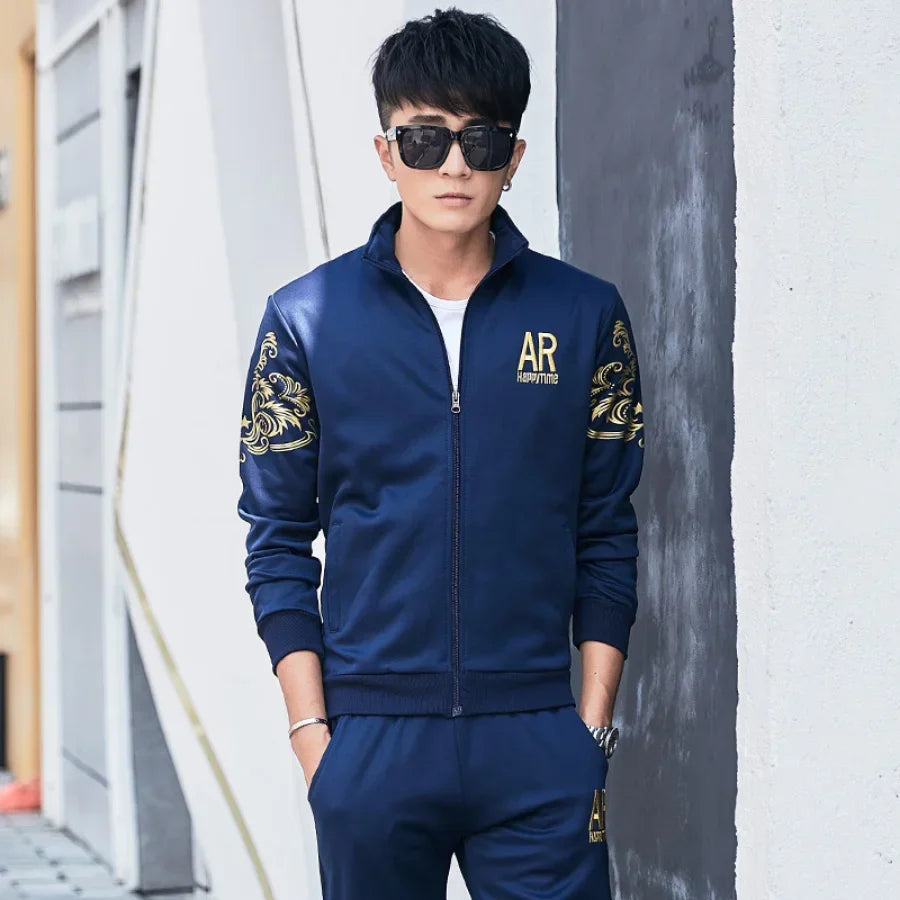 Men's Plus Size Tracksuit Set