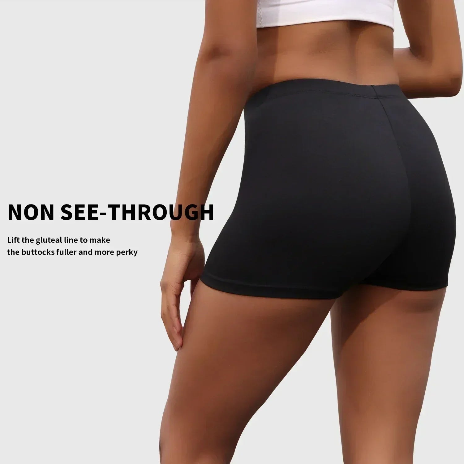 3 Pack Women's High Waisted Super Soft Tummy Control Non See Through Workout Yoga Shorts