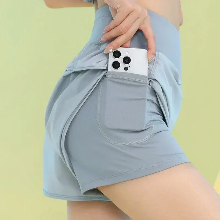 Lightweight Yoga Shorts for Women with Pockets
