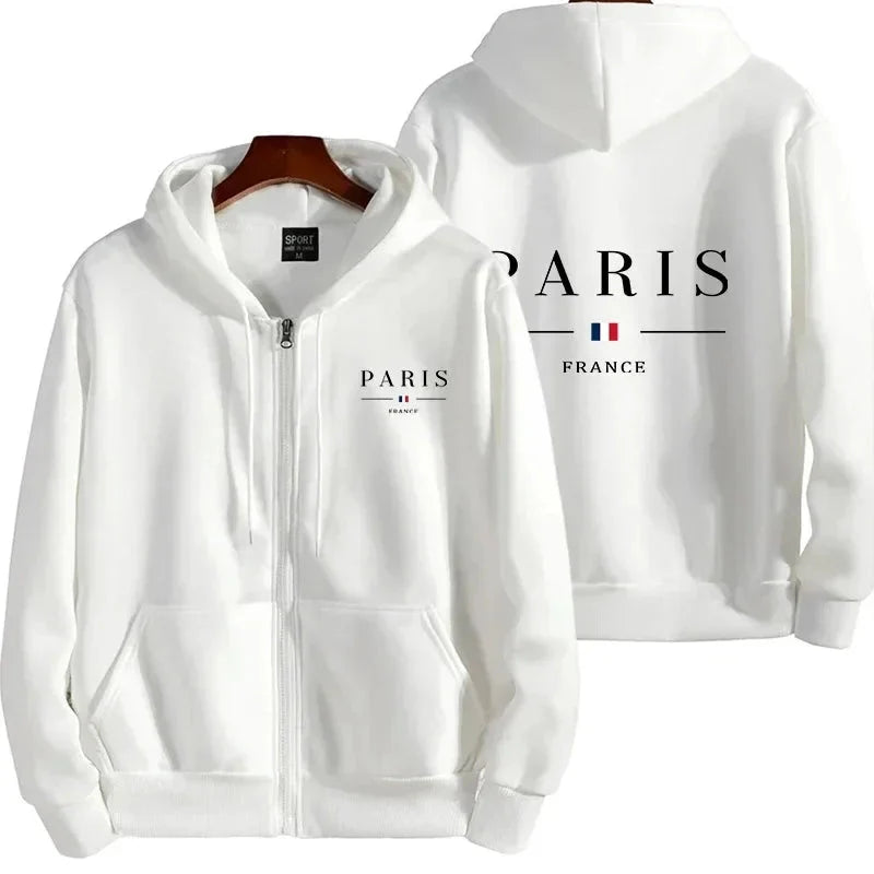 Men's Paris Printing Hoodie